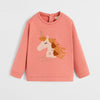 MNG Unicorn Embroider Tea Pink Sweatshirt 3367