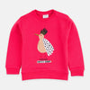 ZR Bird Print Shocking Pink Sweatshirt 2825
