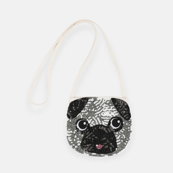 Silver Dog Sequence Mini Purse 1566