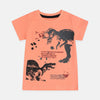 MTL Dino Printed Peach Tshirt 1618