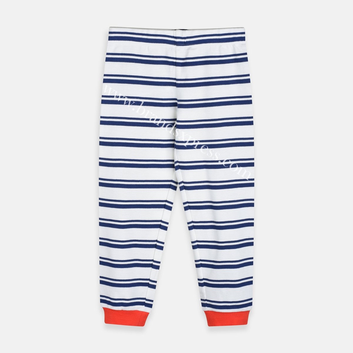 MS Blue & White Stripes Trouser 2819