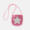 Silver Star Sequence Pink Mini Purse 1568