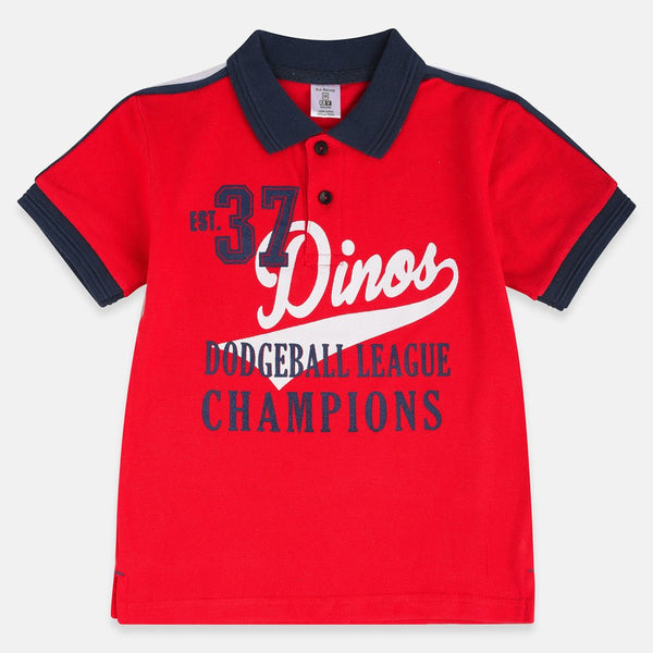 IR Dodge Ball League Red Polo 2030