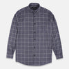ZR Men Slimfit Grey Check Shirt 967
