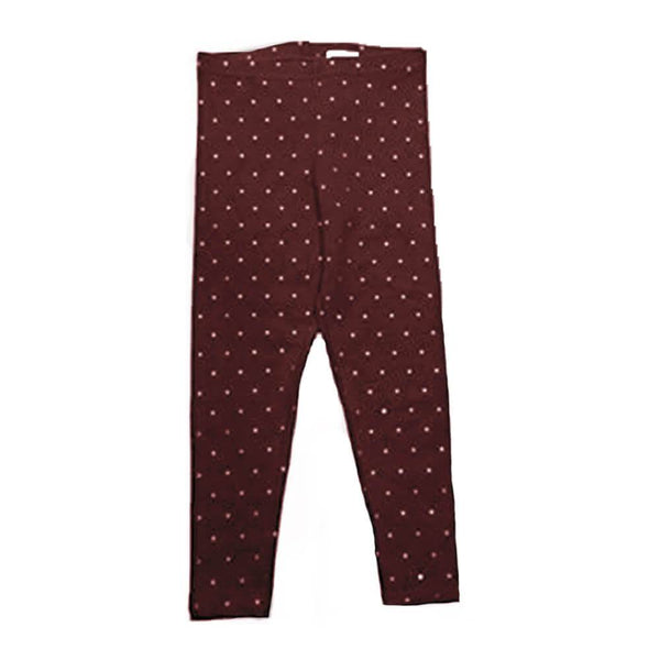 GRG Coffee Brown White Dotted Legging 4728
