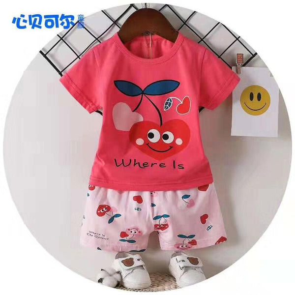 2 Piece set Where is Cherry Soft Red  1711