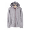 LS Small Logo Plain Grey Zipper Hoodie 3309