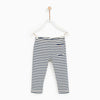 ZR Front Pocket Blue And White Stripes Legging 2919