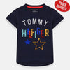 TH Glitter Tommy Reversible Sequence Blue Top 5010