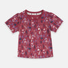 TU all Over Flower and Grass Print Mulberry Tshirt 1767