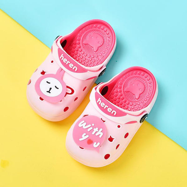 Heren With You Bunny Super Soft Breathable Pink Clogs 2476