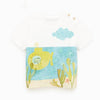 ZR Ocean Print White Tshirt 1886