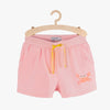 5105 Crab Print Pink Girls Shorts 3698