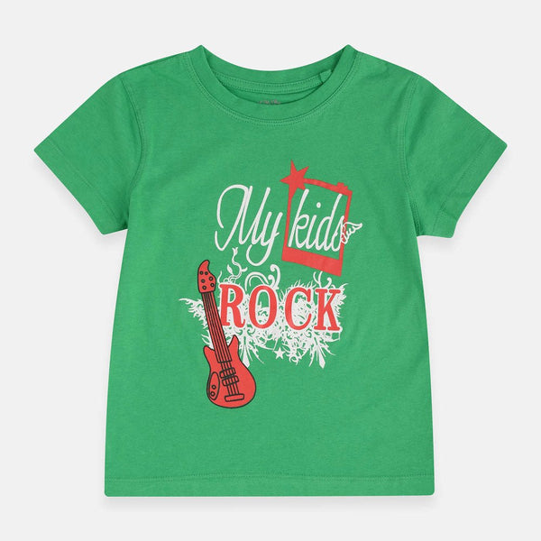 KiK Kids Rock Green Tshirt 1869