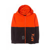 LS APX Sonic Embossed Orange With Black Zipper Hoodie 3307