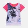 NLD Cat Printed Dark Pink Shirt 4804