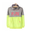 LS Never Ending Fun Fluorescent Green With Grey Hoodie 2766