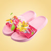 K.Bear I Love Fly Helicopter Super Soft Pink Slippers 4890