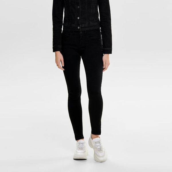 OLY Kendell Faded Grayish Black Zip Bottom Skinny Fit Denim 3411