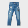 OM Mid Blue Silver Star Pant 1135