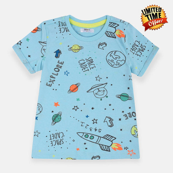PEP Sky Blue Space Cadel Tshirt 1486