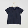 KB Front Lace Style Shoulder Navy Blue Top 4110