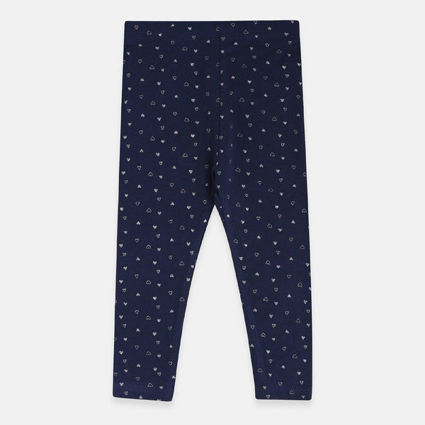 INEX Glitter Hearts Navy Blue Legging 2352