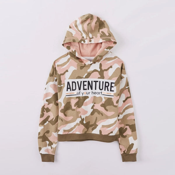 TRN Camouflage Adventure Heart Girl Hoodie 2931