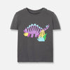 LUP Dino Printed Dark Grey Tshirt 1550