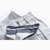 S.O Cotton  Thin Blue Lining White Casual Shirt