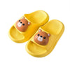 XZM Bear Face Yellow Soft Slippers 9391