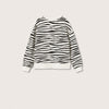 MNG Zebra Print White Sweatshirt 9899