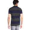 GAP Rugby Blue And Grey Stripe Pique Polo Shirt (Label Removed)