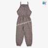 B.X Check With flowers Brown & Black Jumpsuit 9717
