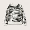 MNG Zebra Print White Sweatshirt 9899
