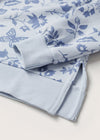MNG Blue Floral Print Light Blue Sweatshirt 9891