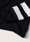 MNG 2 Strips Sleeves Black Sweatshirt 9894