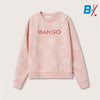 MNG Leaves Print Pink Sweatshirt 9892