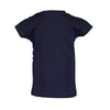 BS Cat Print Navy Blue Girls Tshirt 3781