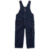 CRT Red Black Check Contrast Dirty Blue Denim Dungaree 11123