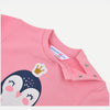 B.X Super Girl Glitter Penguin Pink Sweatshirt 2908
