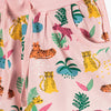 51015 Jungle Print Pink Girls Shorts 3721