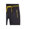 L&S Charcoal Trouser with Yellow Stripe and Zips 1004