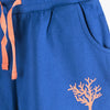 51015 Sea Planet Print Royal Blue Shorts 3697