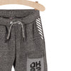 L&S OK 93 Grey Trouser With Striped print Pockets 1088