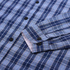 ZR Men Blue Check Shirt 1114