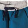 5.10.15 Electric Print Teal Fleece Trouser with Grey Belt 1037