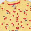 TU All Over Cherry Print Yellow Sweater 2885