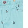 SM Ships Printed Ocean Blue Cotton Shorts 1385