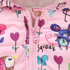 Y5 Animals & Birds Voices Sleeveless Hooded Soft Pink Puffer Jacket 7662